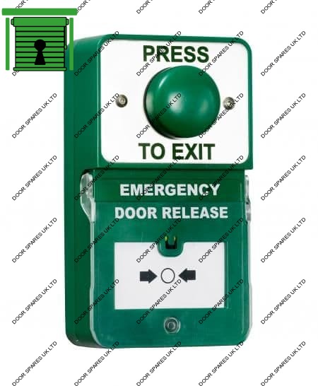 Push Button Green Break Glass
