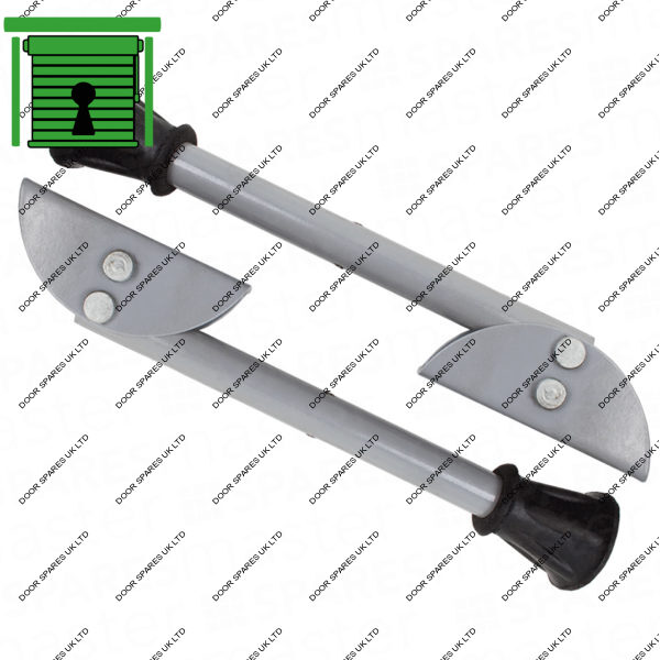 Spring operated “kick down” door and gate stays