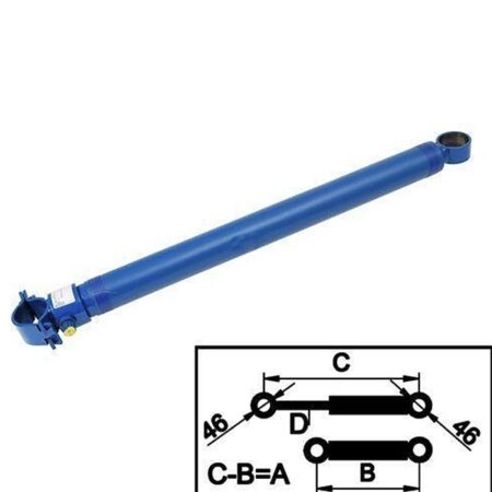 Crawford-Hafa hydraulic cylinder, upper lip, stroke length 305mm