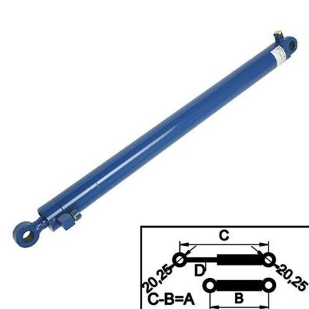 Crawford-Hafa hydraulic cylinder, teledock, stroke length 1000mm
