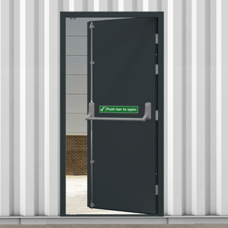 Security Steel Hinged Emergency Exit Door Sets