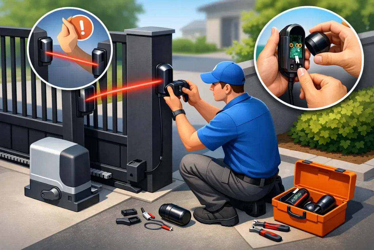 How to Replace Gate Photocells Safely