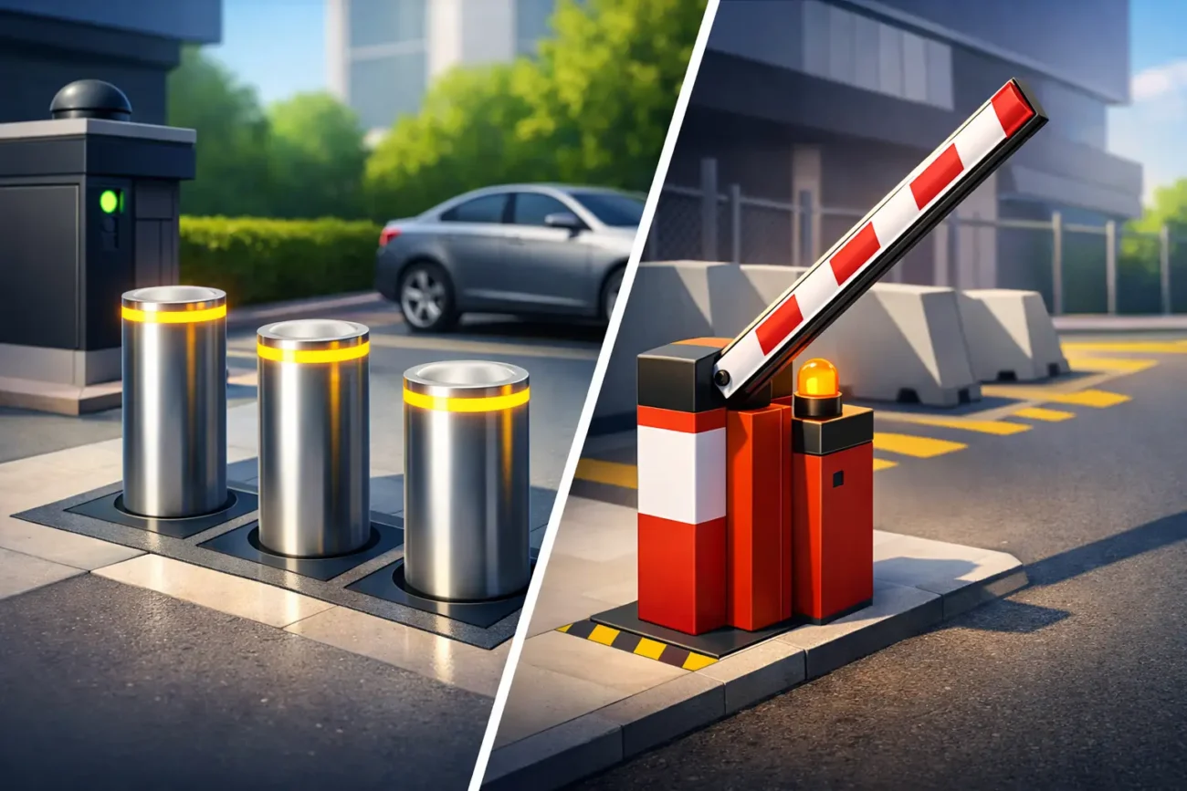 Automatic Bollards vs Barriers